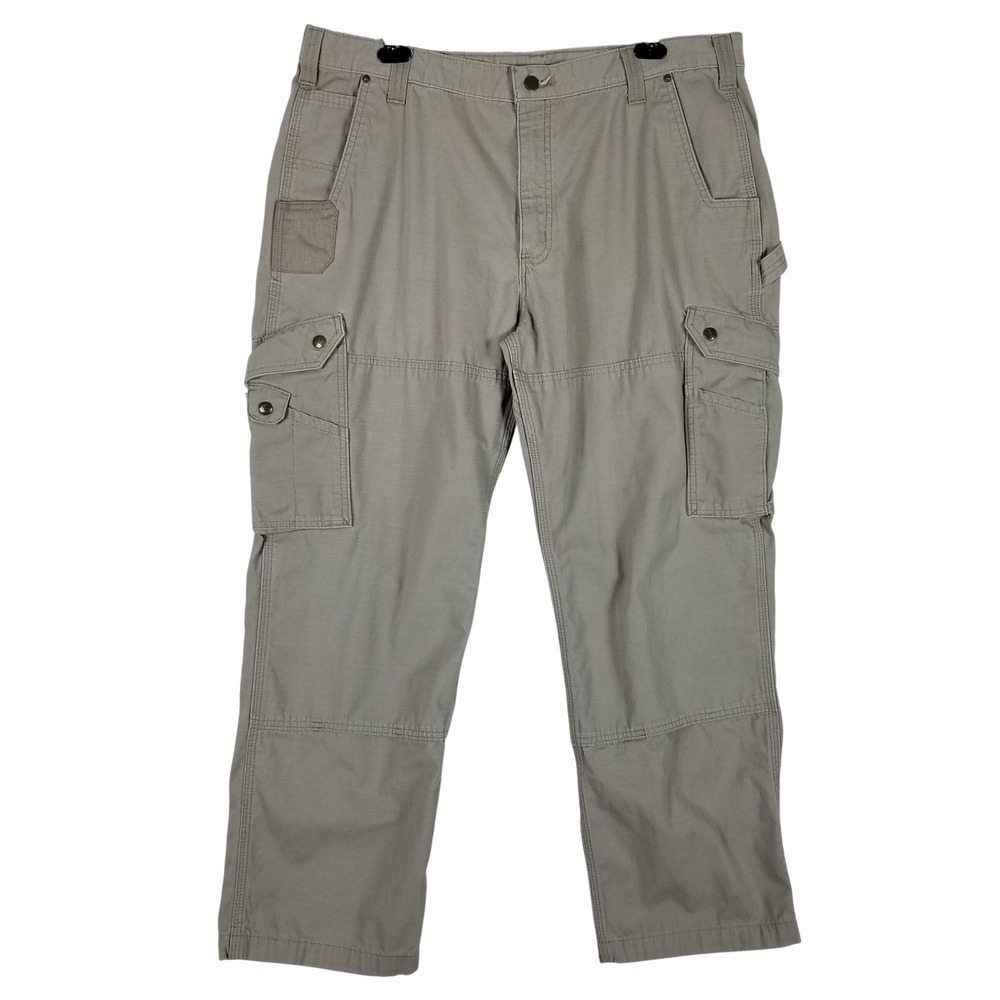 Carhartt Cargo Pants Mens 42x30 Desert B342 Ripstop Relaxed Fit Work Trousers